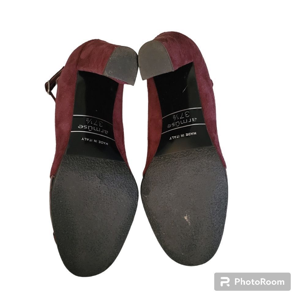 Armuse Maroon heels size 7.5 - Picture 5 of 6